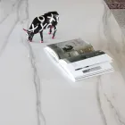 Tavolo da Pranzo Ellittico in Ceramica e Alluminio - Yamir Viadurini