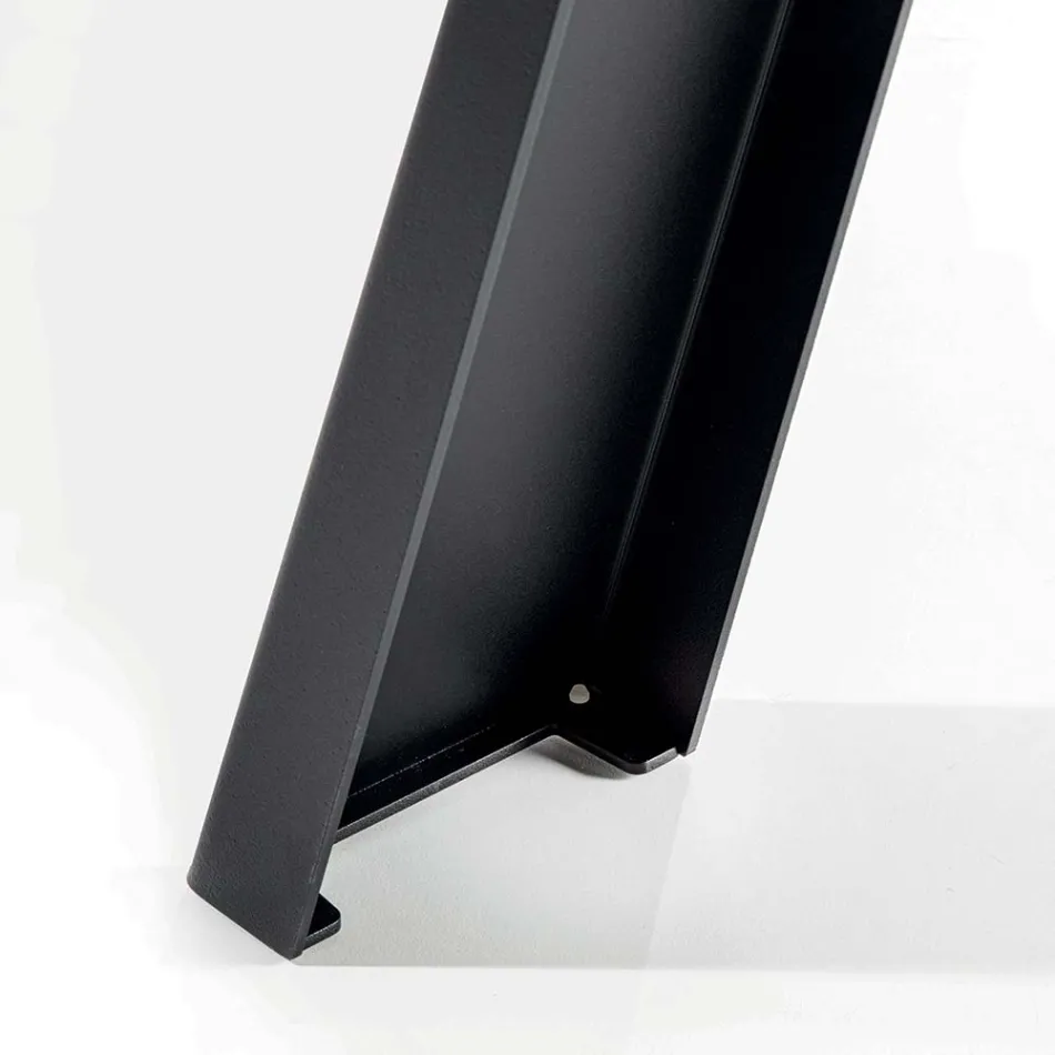 Tavolo da Pranzo Fisso Base Metallo e Piano Impiallacciato Rovere - Termoli  Viadurini