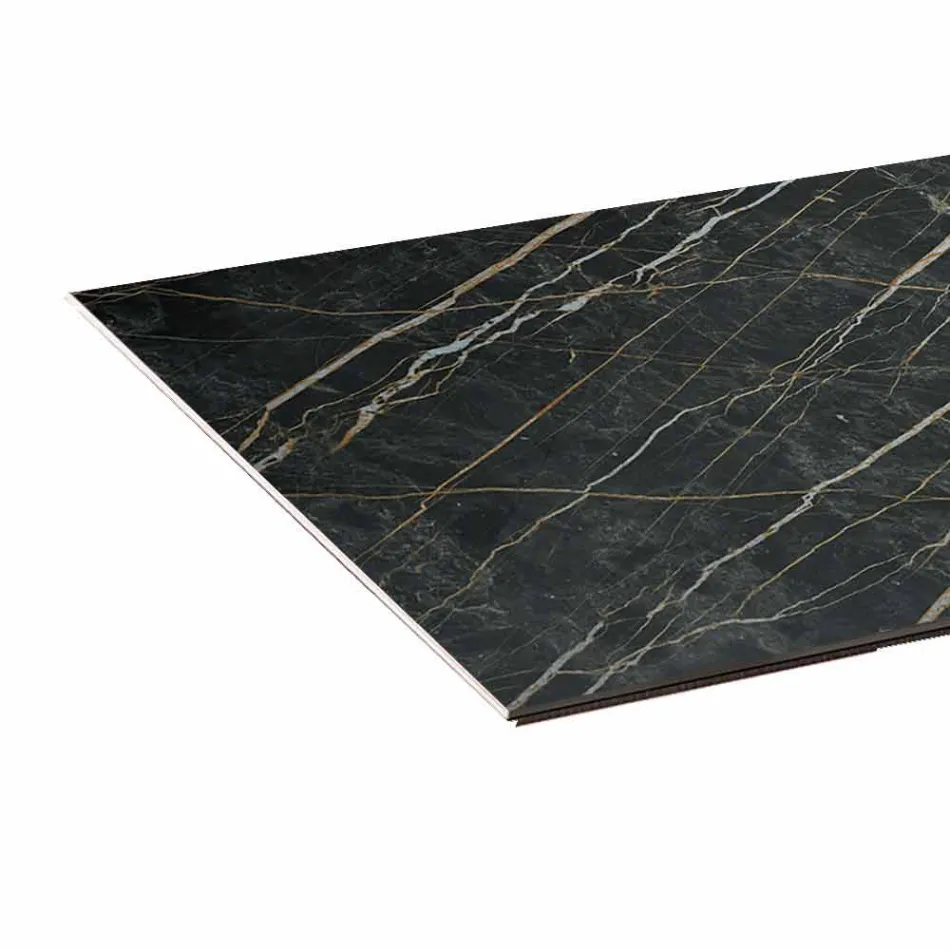 Tavolo da Pranzo in Ceramica e Base in Vetro Extrachiaro Made in Italy – Random Viadurini