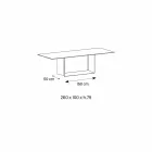 Tavolo da Pranzo in Ceramica Emperador e Metallo Bronzo Made in Italy – Moro Viadurini