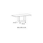 Tavolo da Pranzo in Ceramica Emperador e Metallo Bronzo Made in Italy – Moro Viadurini