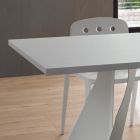 Tavolo da Pranzo in Fenix e Metallo Verniciato Realizzato in Italia - Dotto Viadurini