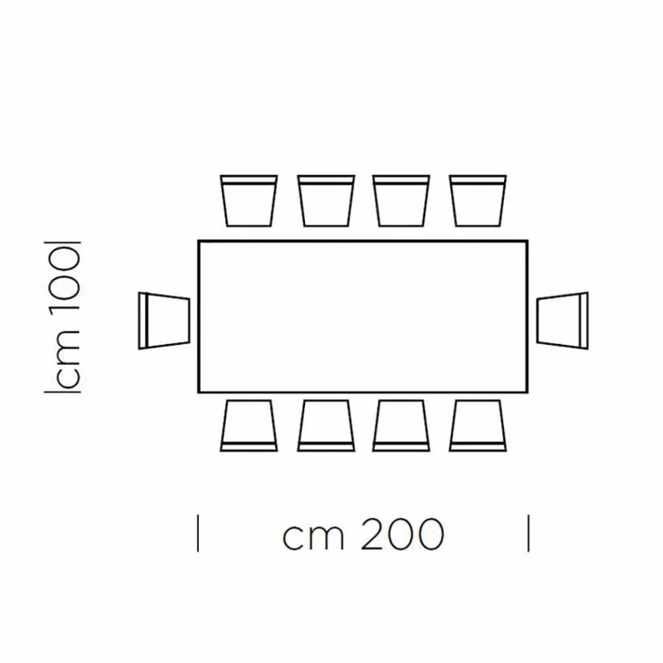 Tavolo da Pranzo in Fenix Grigio e Acciaio Laccato Made in Italy - Settimmio Viadurini