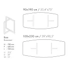 Tavolo da Pranzo in Gres Porcellanato e Metallo Made in Italy - Emilio Viadurini