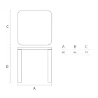 Tavolo da Pranzo in Hpl con Gambe in Polietilene Made in Italy - Glen Viadurini