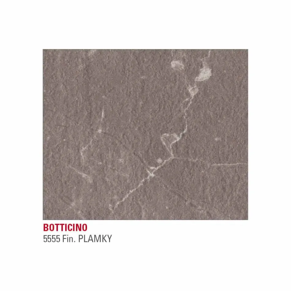 Tavolo da Pranzo in Hpl Effetto Marmo e Metallo Laccato Made in Italy - Jupiter Viadurini