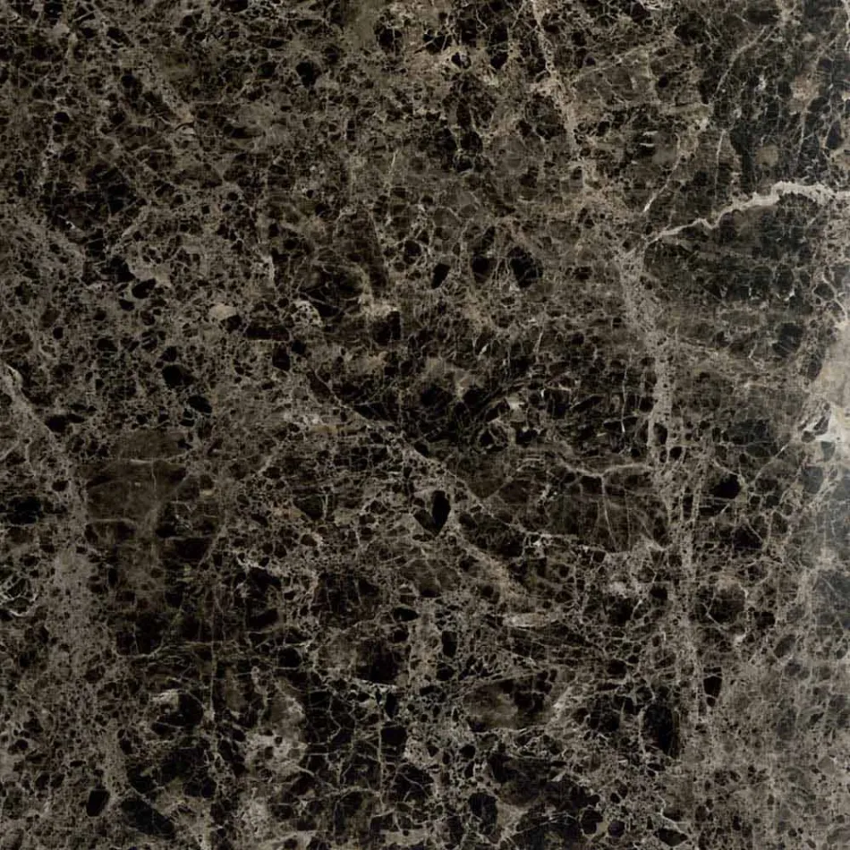 Tavolo da Pranzo in Ipermarmo e Acciaio Made in Italy, Alta Qualità - Ezzellino Viadurini