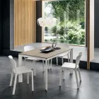 Tavolo da Pranzo in Laminam con Struttura in Alluminio Made in Italy - Bavaria Viadurini