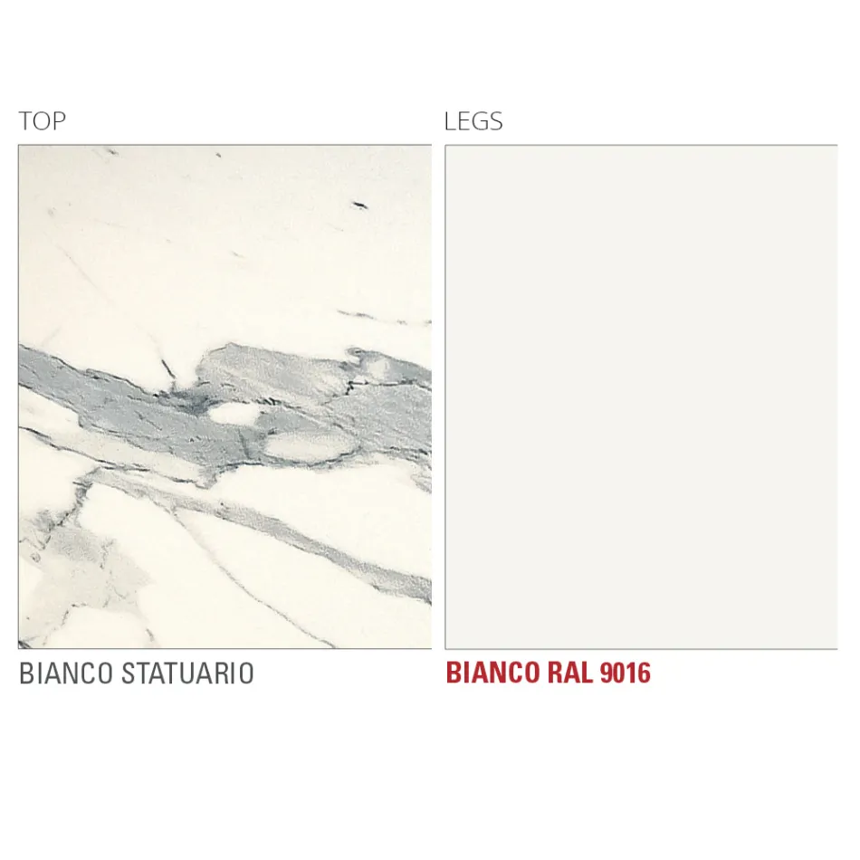 Tavolo da Pranzo in Laminam con Struttura in Alluminio Made in Italy - Bavaria Viadurini