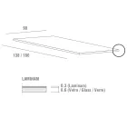 Tavolo da Pranzo in Laminam con Struttura in Alluminio Made in Italy - Bavaria Viadurini