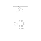 Tavolo da Pranzo in Laminato HPL e Acciaio Made in Italy Alta Qualità - Dalmata Viadurini