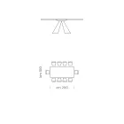 Tavolo da Pranzo in Laminato HPL e Acciaio Made in Italy Alta Qualità - Dalmata Viadurini