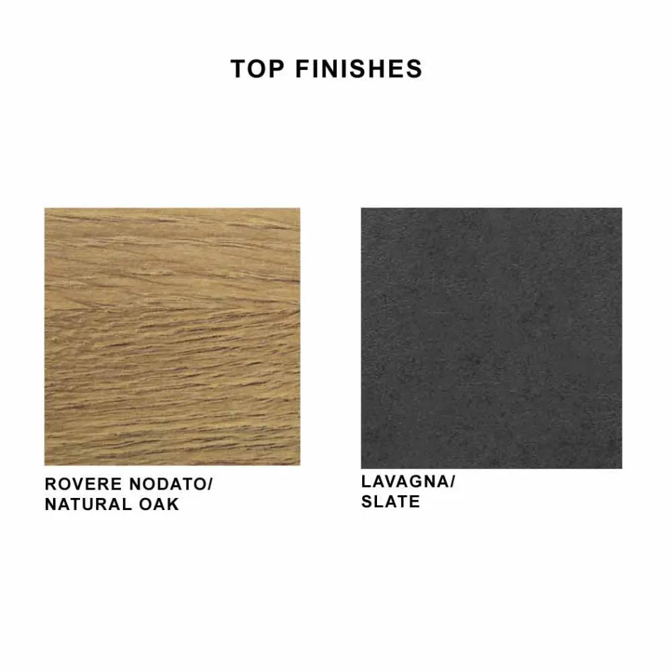 Tavolo da Pranzo in Laminato HPL e Acciaio Made in Italy Pregiato - Settimmio Viadurini