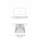 Tavolo da pranzo in legno massellato moderno fatto in Italia, Mitia Viadurini