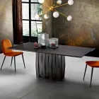 Tavolo da pranzo in legno Mdf di design made in Italy, Egisto Viadurini