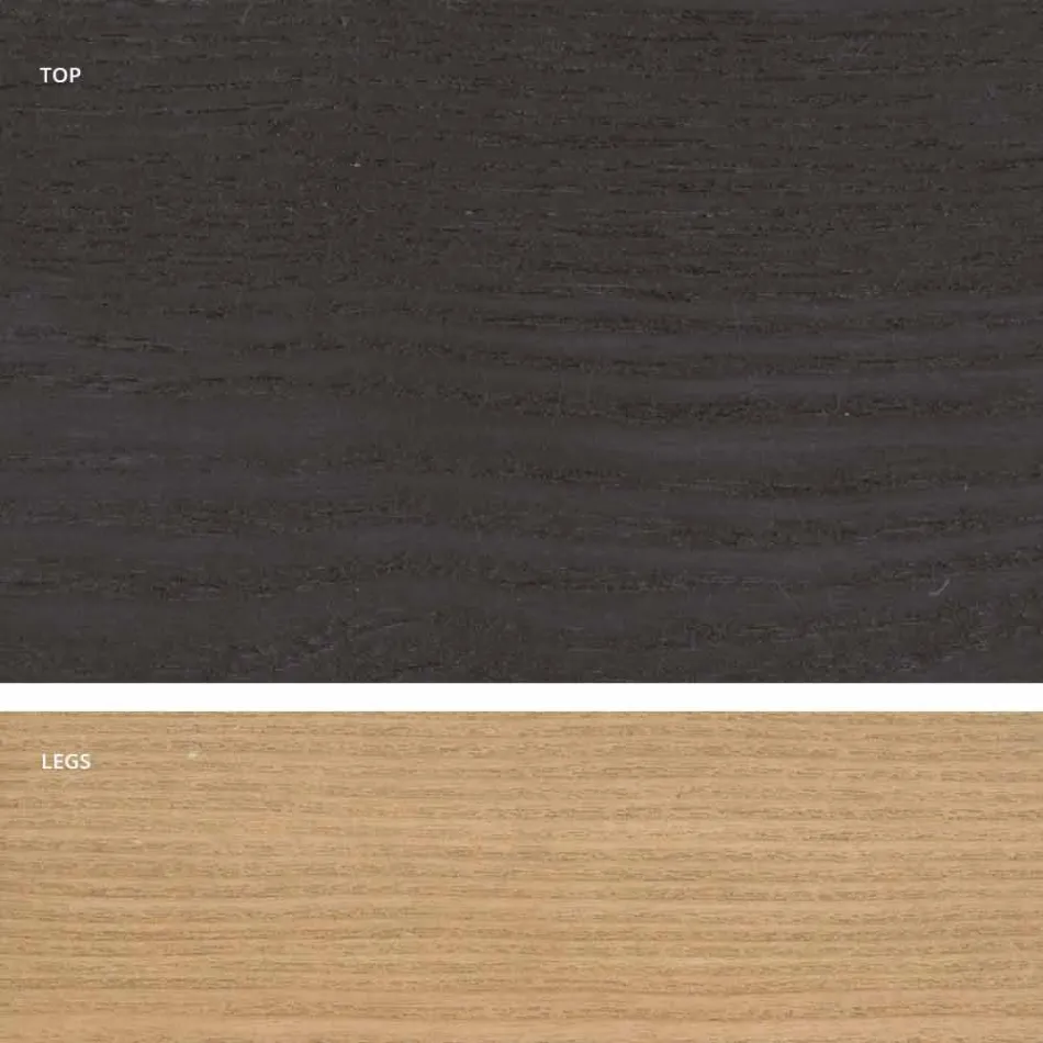 Tavolo da pranzo in legno Mdf di design made in Italy, Egisto Viadurini