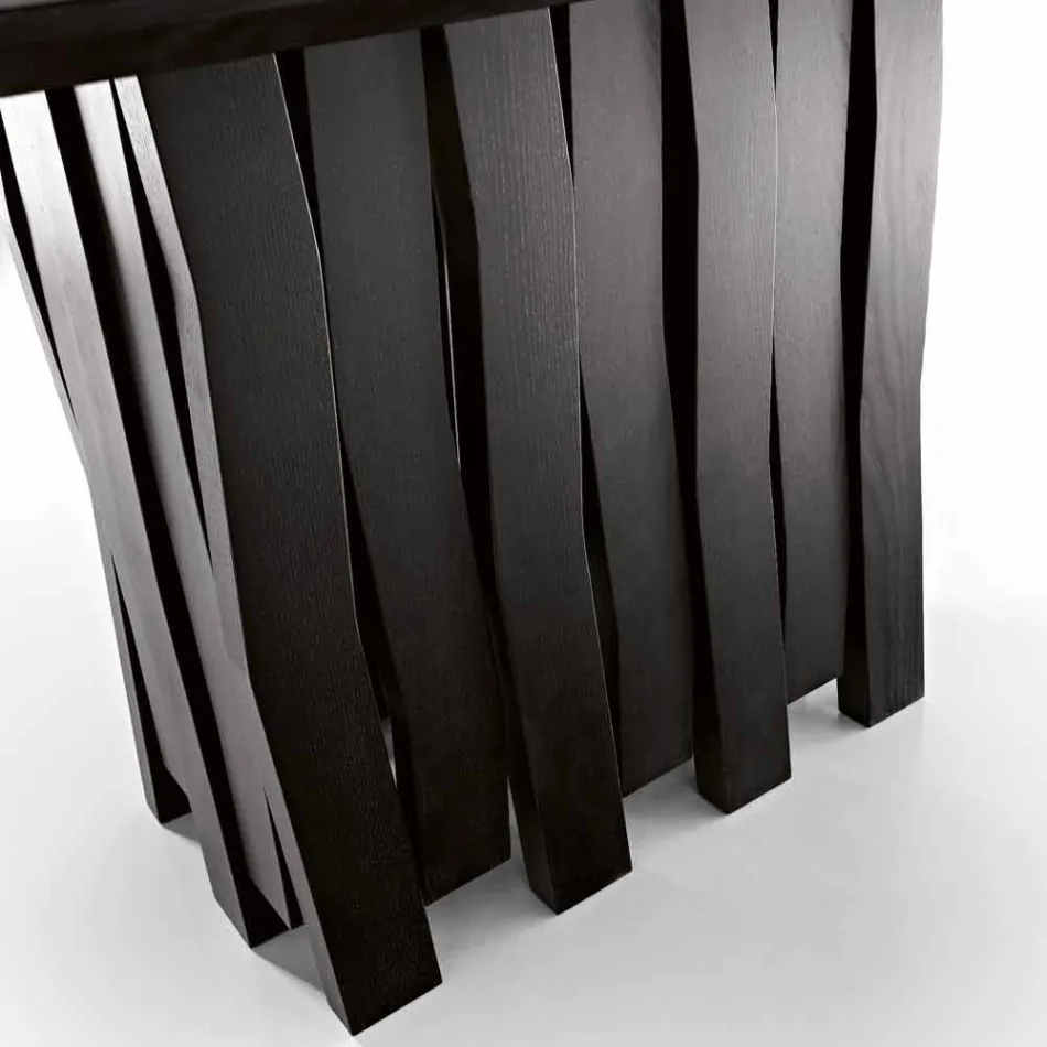 Tavolo da pranzo in legno Mdf di design made in Italy, Egisto Viadurini