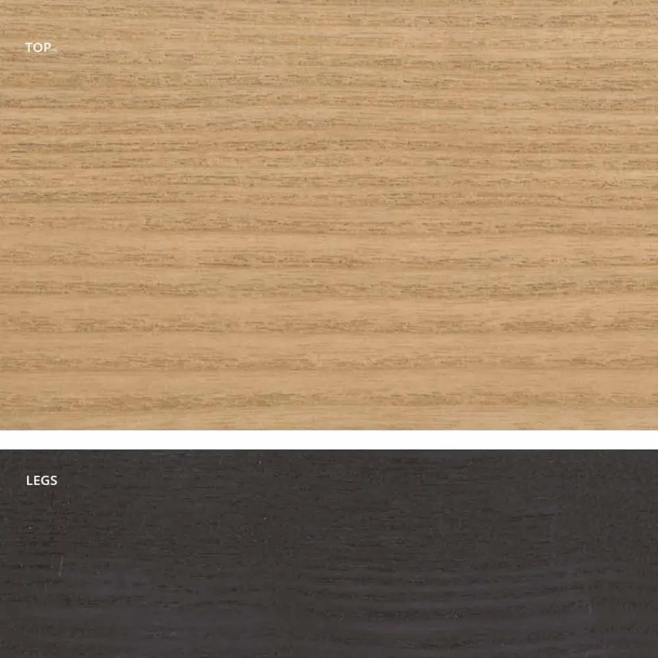 Tavolo da pranzo in legno Mdf di design made in Italy, Egisto Viadurini