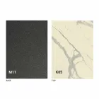 Tavolo da Pranzo in Metallo e Piano in Ceramica Design Made in Italy - Anaconda Viadurini