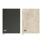 Tavolo da Pranzo in Metallo e Piano in Ceramica Design Made in Italy - Anaconda Viadurini