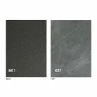 Tavolo da Pranzo in Metallo e Piano in Ceramica Design Made in Italy - Anaconda Viadurini