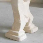 Tavolo da pranzo in pietra e cristallo di design moderno Medusa Viadurini