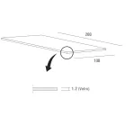 Tavolo da Pranzo in Vetro Temperato e Metallo di Lusso Made in Italy - Carlino Viadurini