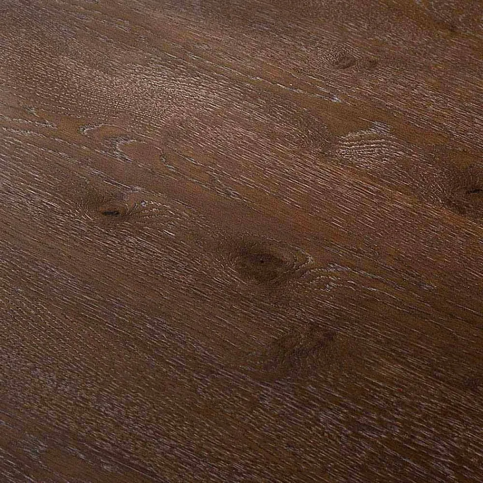 Tavolo da pranzo moderno 100x200cm in legno con gambe in vetro Flora  Viadurini