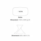 Tavolo da pranzo moderno bianco in MDF finitura rovere 100x200cm Clark Viadurini