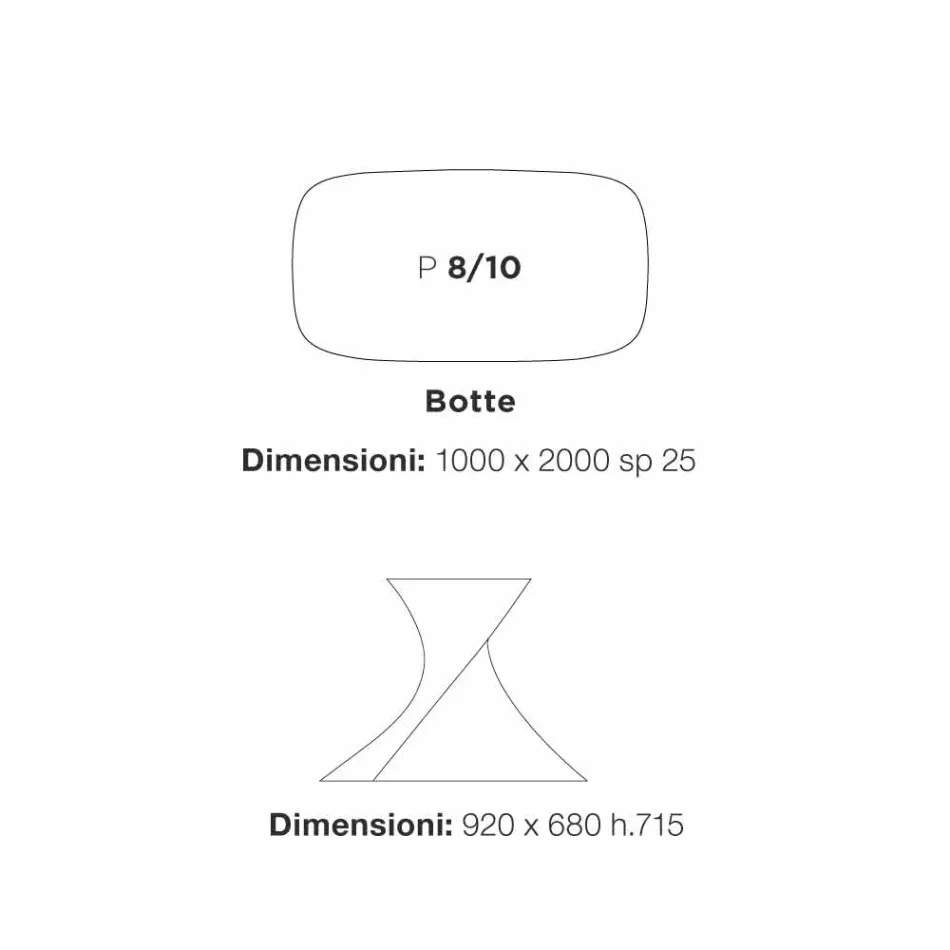 Tavolo da pranzo moderno bianco in MDF finitura rovere 100x200cm Clark Viadurini