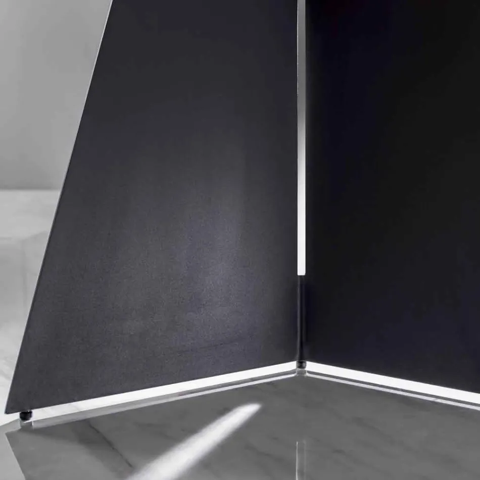 Tavolo da Pranzo Moderno con Piano in Gres Porcellanato - Meduno Viadurini