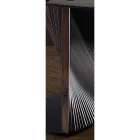 Tavolo da Pranzo Moderno in Gres e Legno di Frassino Made in Italy - Croma Viadurini