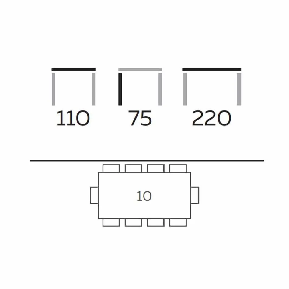 Tavolo da Pranzo Moderno in Gres e Legno di Frassino Made in Italy - Croma Viadurini