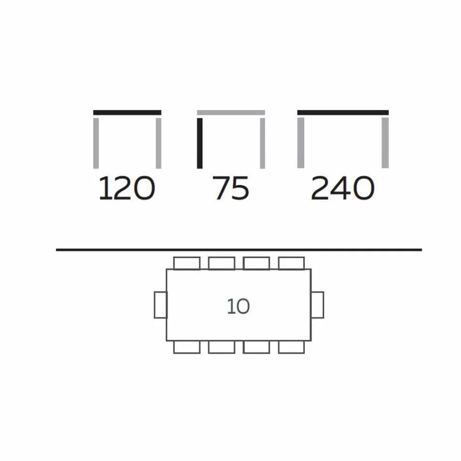 Tavolo da Pranzo Moderno in Gres e Legno di Frassino Made in Italy - Croma Viadurini
