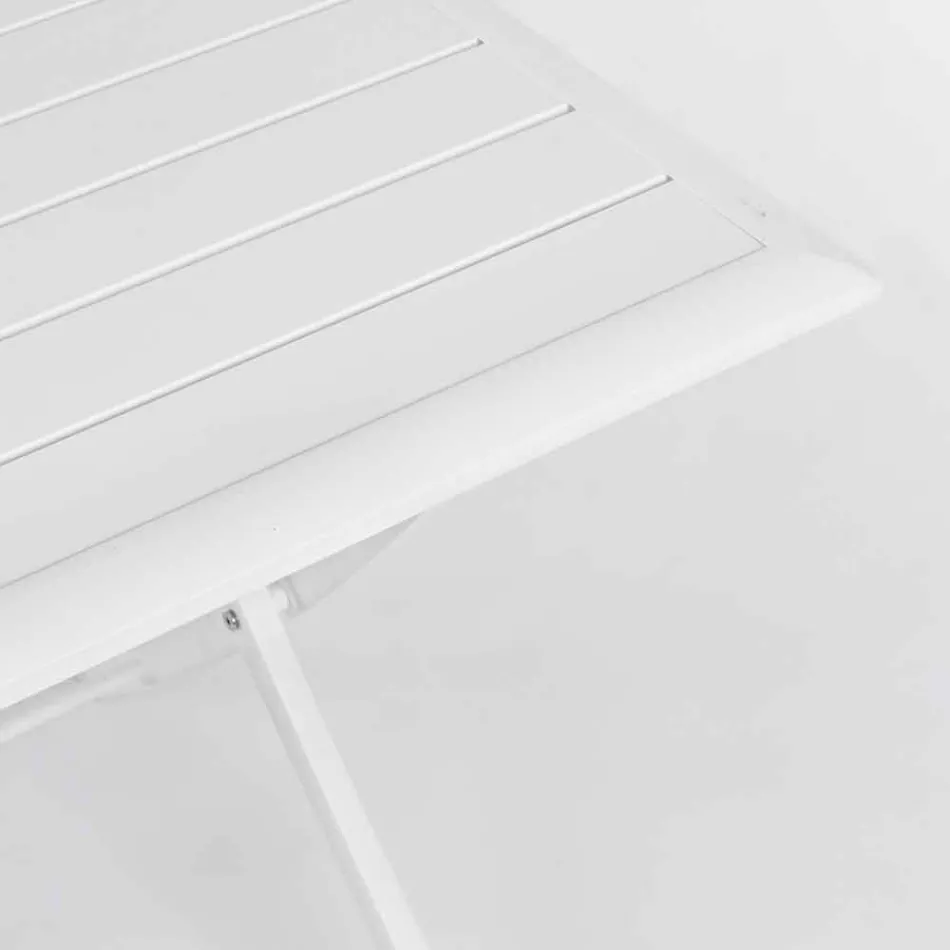 Tavolo da Pranzo per Esterno in Alluminio con Struttura Pieghevole - Hunt Viadurini