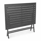 Tavolo da Pranzo per Esterno in Alluminio con Struttura Pieghevole - Hunt Viadurini