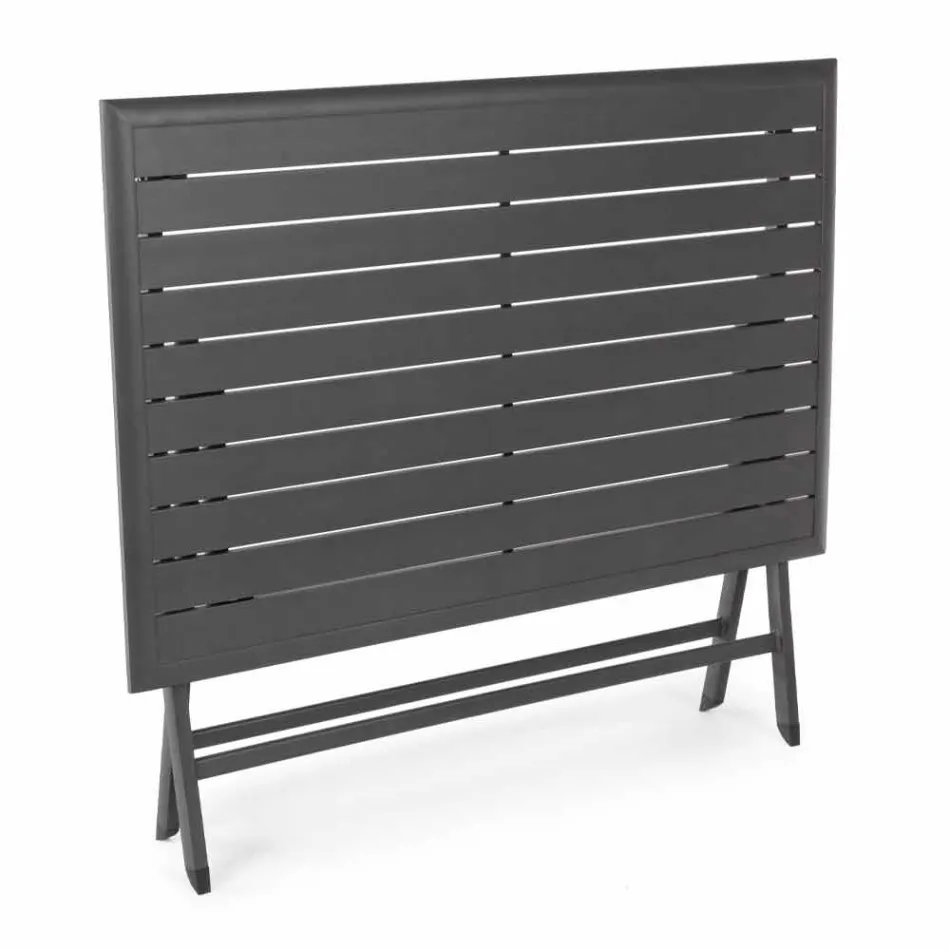 Tavolo da Pranzo per Esterno in Alluminio con Struttura Pieghevole - Hunt Viadurini