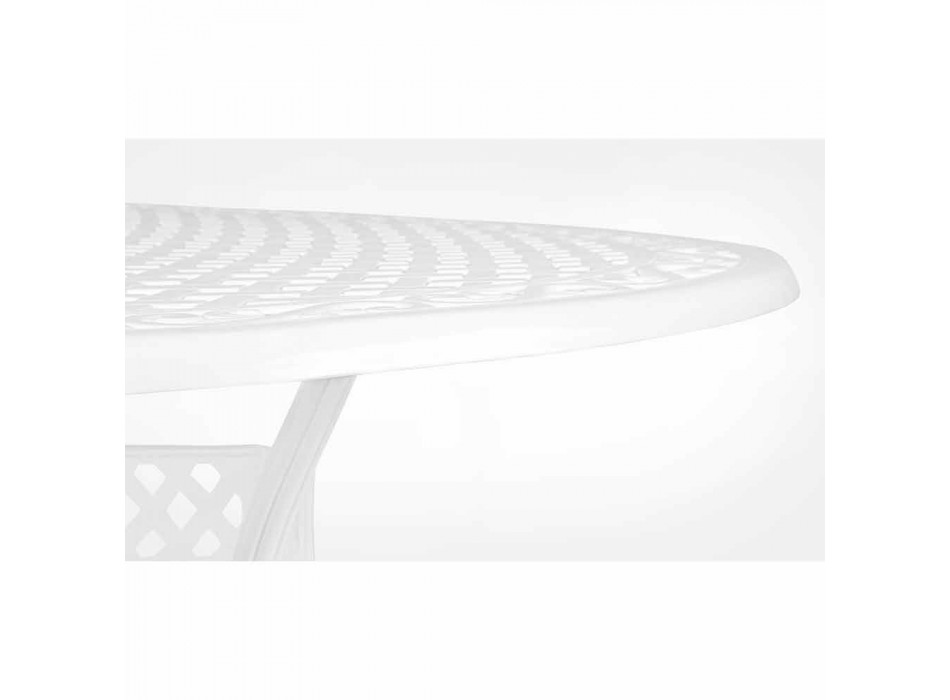 Tavolo da Pranzo per Esterno in Alluminio Verniciato Bianco o Antracite - Quick Viadurini