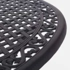 Tavolo da Pranzo per Esterno in Alluminio Verniciato Bianco o Antracite - Quick Viadurini