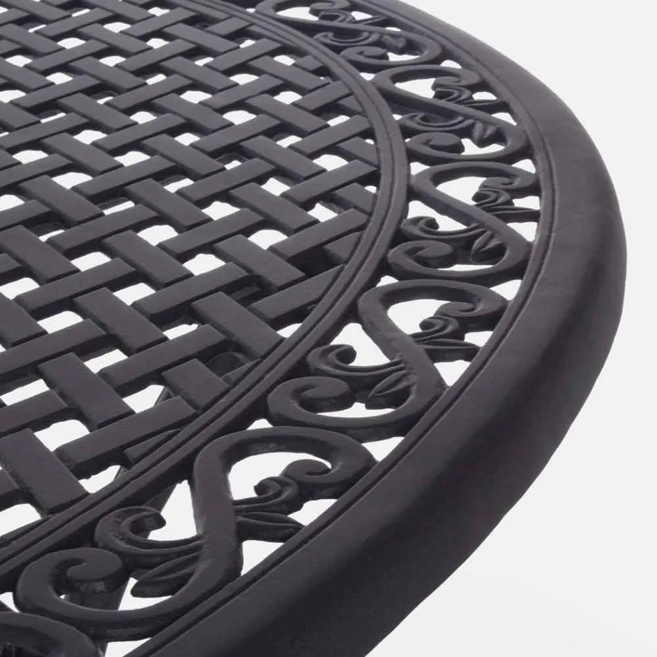 Tavolo da Pranzo per Esterno in Alluminio Verniciato Bianco o Antracite - Quick Viadurini