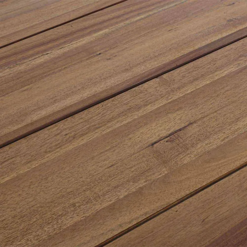 Tavolo da Pranzo per Esterno in Legno di Acacia Finitura ad Olio - Leonard Viadurini