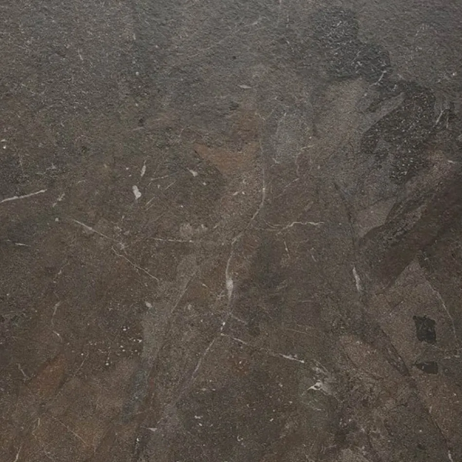 Tavolo da Pranzo per Giardino in Legno Iroko e Grès Made in Italy - Bresson Viadurini