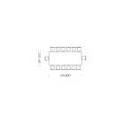 Tavolo da Pranzo Piano in Laminam e Base in Acciaio Made in Italy – Ezzellino Viadurini