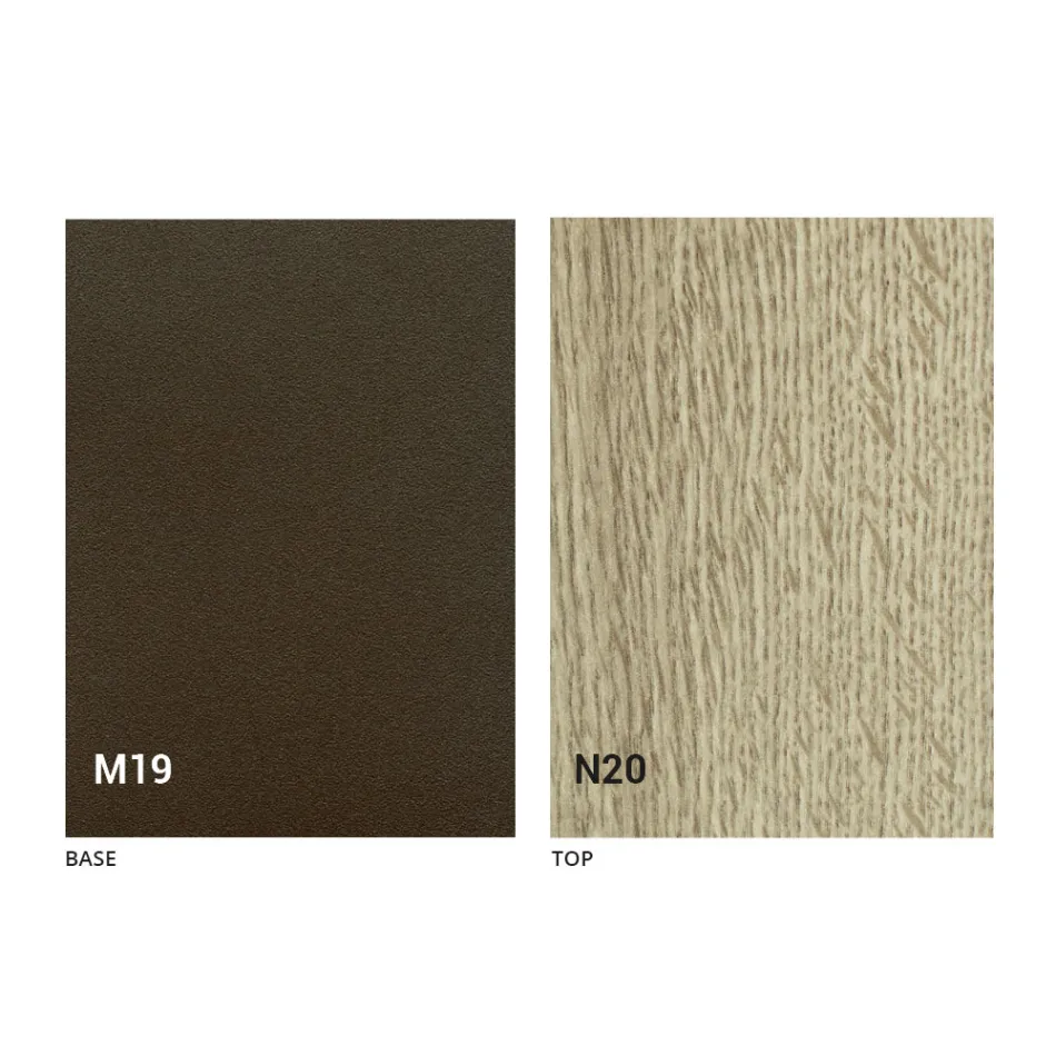 Tavolo da Pranzo Pieghevole Moderno in Legno e Metallo Made in Italy - Menelao Viadurini