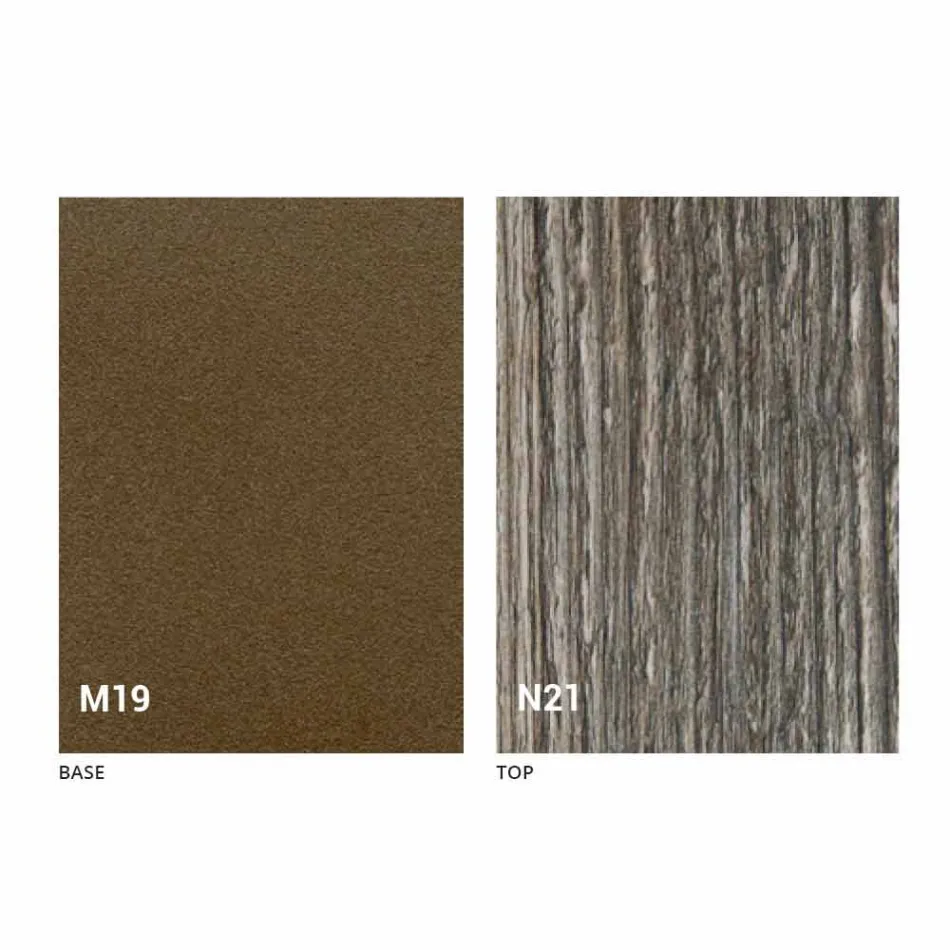 Tavolo da Pranzo Pieghevole Moderno in Legno e Metallo Made in Italy - Menelao Viadurini