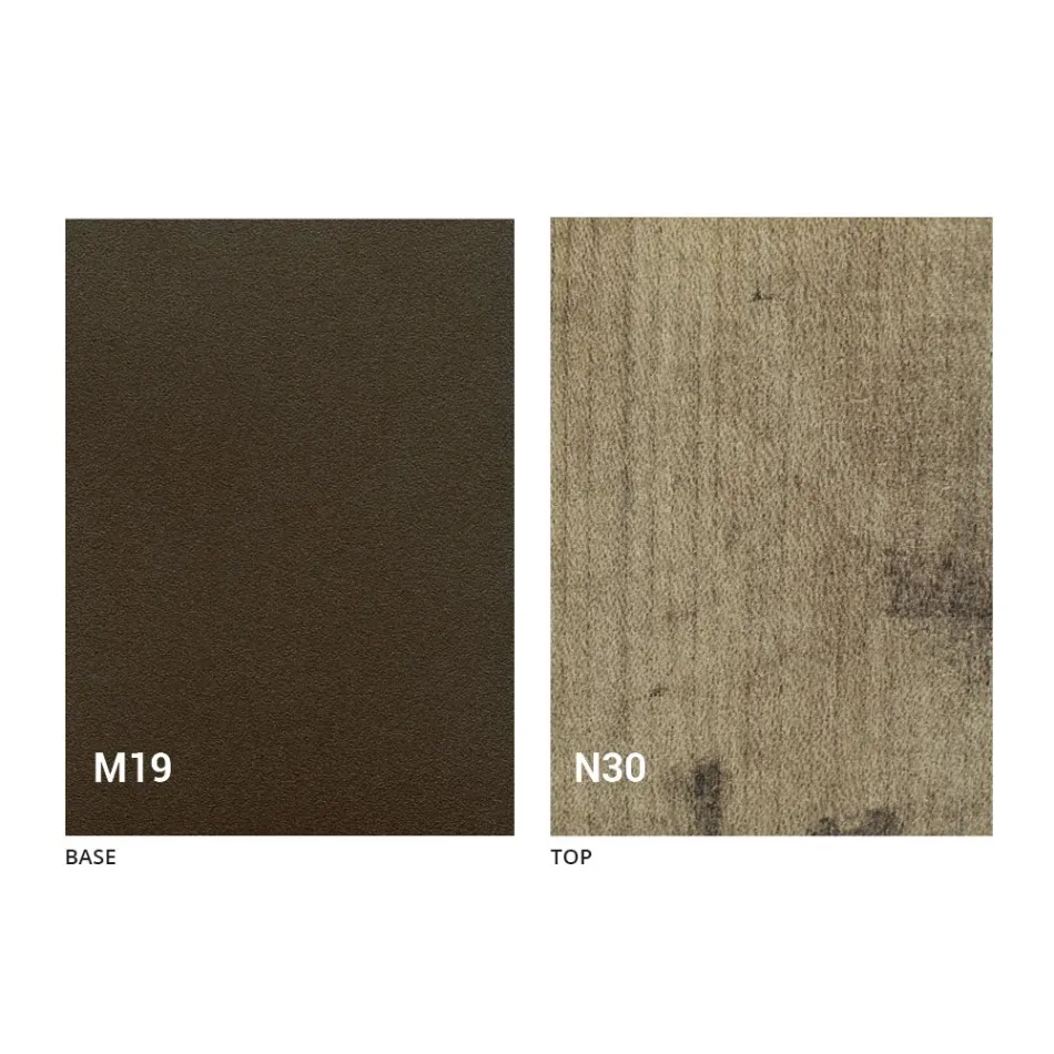 Tavolo da Pranzo Pieghevole Moderno in Legno e Metallo Made in Italy - Menelao Viadurini