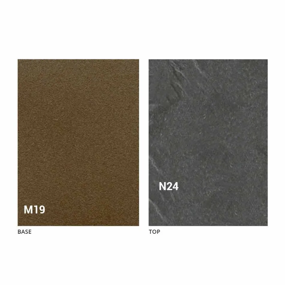 Tavolo da Pranzo Pieghevole Moderno in Legno e Metallo Made in Italy - Menelao Viadurini