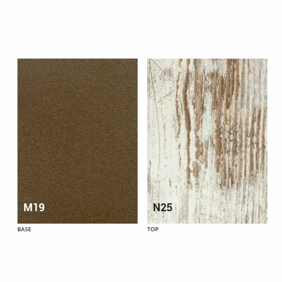 Tavolo da Pranzo Pieghevole Moderno in Legno e Metallo Made in Italy - Menelao Viadurini