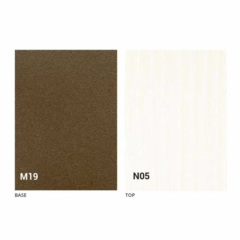 Tavolo da Pranzo Pieghevole Moderno in Legno e Metallo Made in Italy - Menelao Viadurini