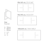 Tavolo da Pranzo Rettangolare in Gres Porcellanato Made in Italy - Emilio Viadurini